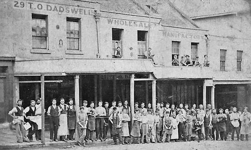 Boot manufacturing premises in King Street, Sydney