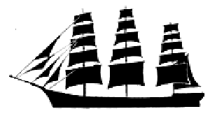 Full rigged sailing ship